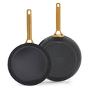 GreenPan Stegepandesæt Padova Reserve Black 2-delt - Stegepande ø 20 & 26 cm - keramisk non-stick belægning