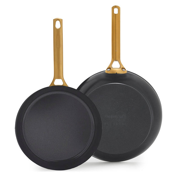 GreenPan Stegepandesæt Padova Reserve Black 2-delt - Stegepande ø 20 & 26 cm - keramisk non-stick belægning