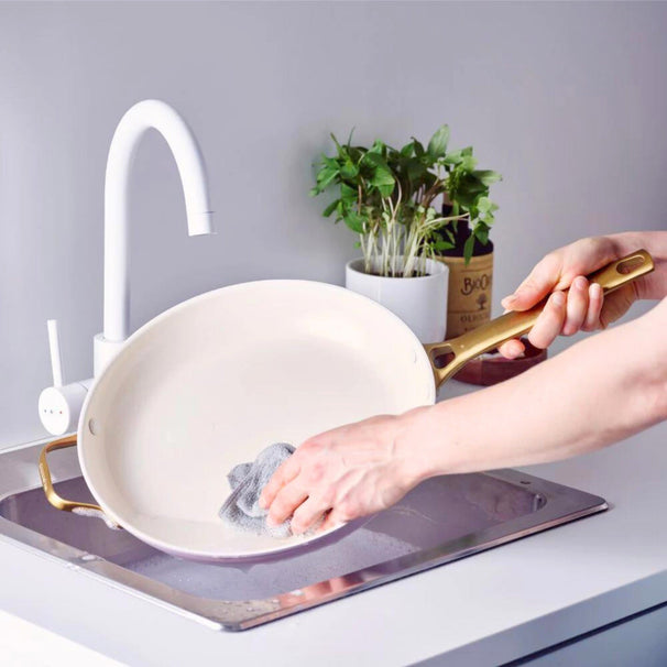 GreenPan Stegepandesæt Padova Reserve Blush Pink 2-delt - Stegepande ø 20 & 26 cm - keramisk non-stick belægning