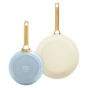 GreenPan Stegepandesæt Padova Reserve Light Blue 2-delt - Stegepande ø 20 & 26 cm - keramisk non-stick belægning