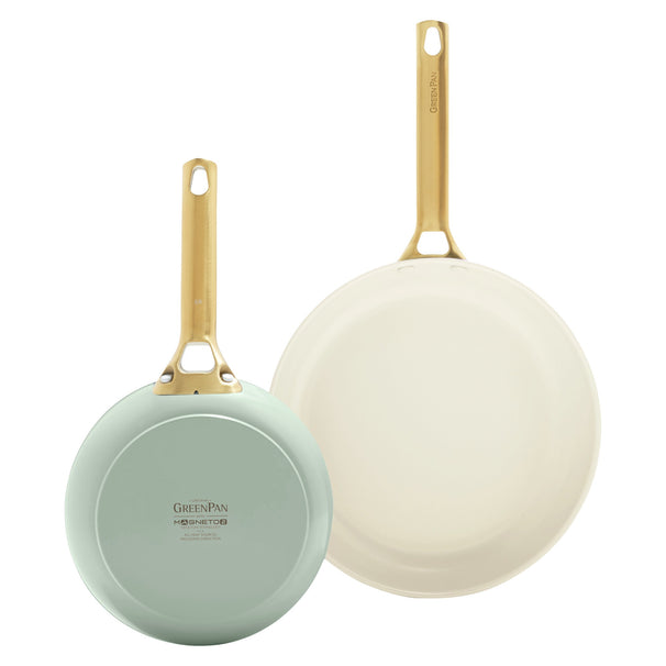 GreenPan Stegepandesæt Padova Reserve Mint Green 2-delt - Stegepande ø 20 & 26 cm - keramisk non-stick belægning