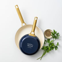 GreenPan Koekenpannenset Padova Reserve Oxford Blue ø 20 & 26 cm - bovenaanzicht