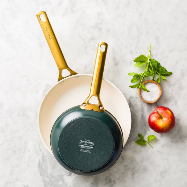GreenPan Stegepandesæt Padova Reserve Pro 2.0 Pine Green 2-delt - Stegepande ø 20 & 26 cm - keramisk non-stick belægning