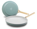 GreenPan Stegepandesæt Padova Reserve Smokey Blue 2-delt - Stegepande ø 20 & 28 cm - keramisk non-stick belægning