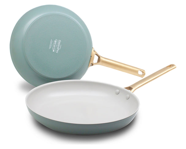GreenPan Stegepandesæt Padova Reserve Smokey Blue 2-delt - Stegepande ø 20 & 28 cm - keramisk non-stick belægning