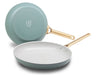 GreenPan Koekenpannenset Padova Reserve Smokey Blue ø 20 & 28 cm