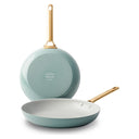 GreenPan Stegepandesæt Padova Reserve Smokey Blue 2-delt - Stegepande ø 26 & 30 cm - keramisk non-stick belægning