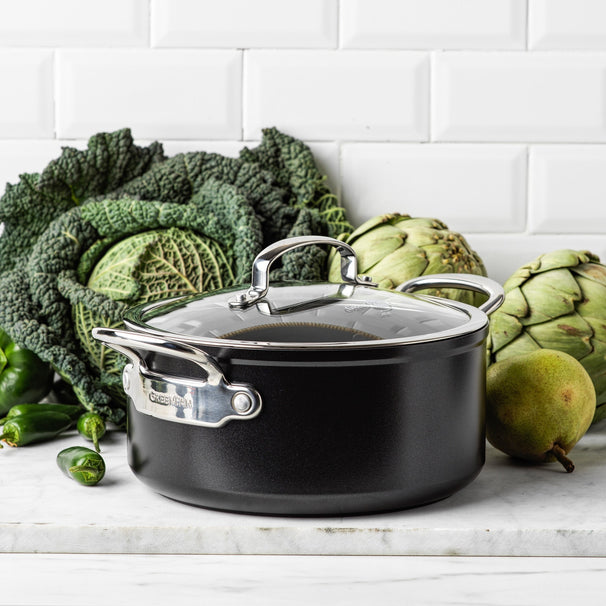 GreenPan Gryde Barcelona Pro Sort ø 20 cm / 3,1 Liter - keramisk non-stick belægning