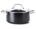 GreenPan Gryde Copenhagen Sort ø 24 cm / 5,2 Liter - keramisk non-stick belægning