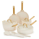 GreenPan Grydesæt Padova Reserve Pro 2.0 Cream 5-delt - Gryde ø 24 cm, Kasserolle ø 18 cm, Stegepande ø 20, 28 cm & Sauterpande ø 24 cm - keramisk non-stick belægning