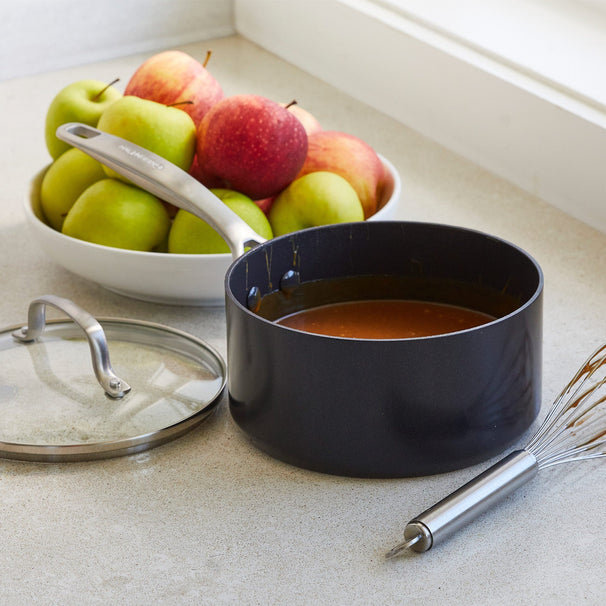GreenPan Kasserolle Copenhagen Sort ø 18 cm / 2,1 Liter - keramisk non-stick belægning