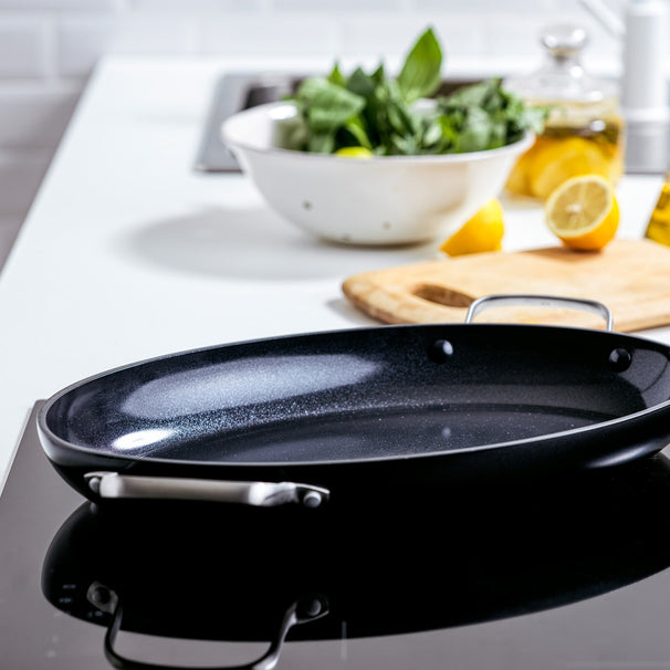 GreenPan Fiskepande Oval Copenhagen 40 cm - keramisk non-stick belægning