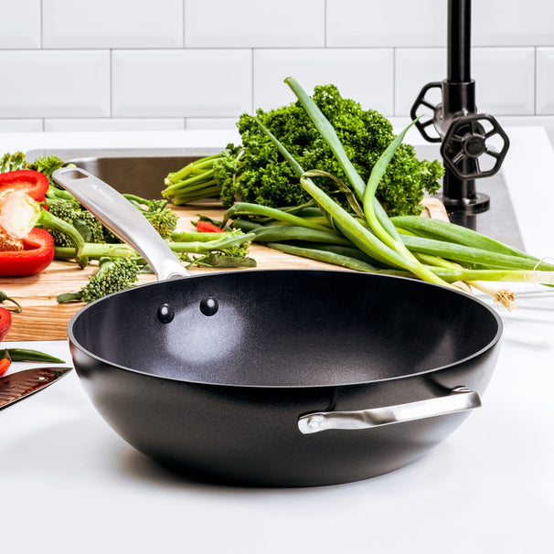 GreenPan Wokpande Copenhagen ø 30 cm / 4,8 Liter - keramisk non-stick belægning