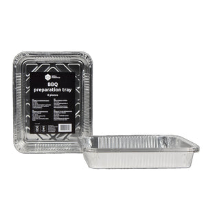Cookinglife Grill BBQ Aluminium Bakjes / BBQ Grill Tray - 23 x 18 cm - 18 styk