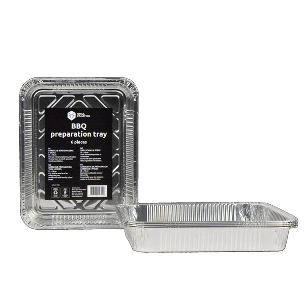 Cookinglife Grill BBQ Aluminium Bakjes / BBQ Grill Tray - 23 x 18 cm - 18 styk