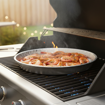 Cookinglife Grill BBQ Aluminium Bakjes / BBQ Grill Tray ø 33 cm - 15 styk