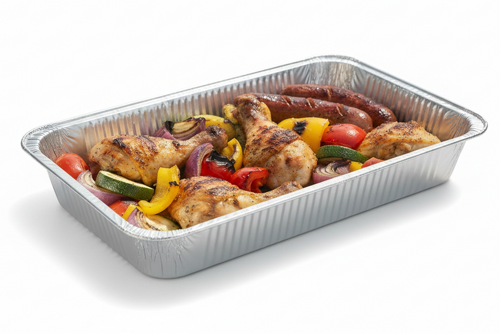 Cookinglife Grill BBQ Aluminium Bakker / BBQ Grill Tray - 34 x 21 cm - 18 stk.