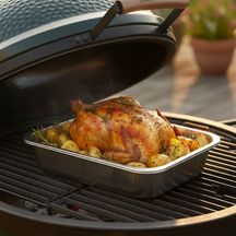 Cookinglife Grill BBQ Aluminium Bakker / BBQ Grill Tray - 32 x 26 cm - Genanvendelig - 5 stk.