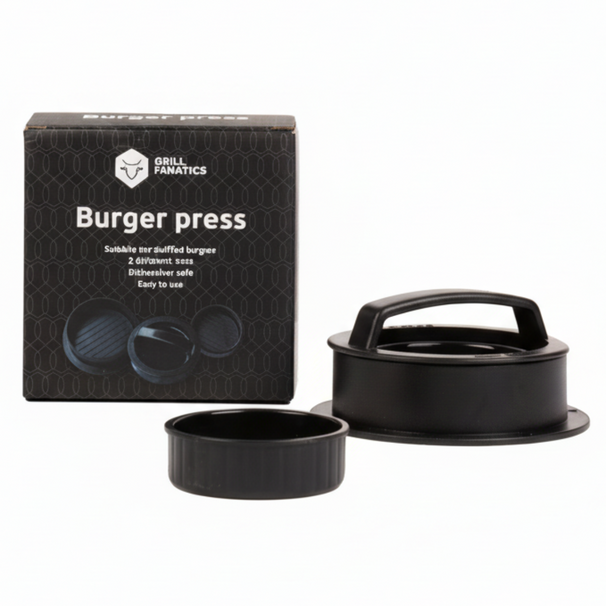 Cookinglife Grill Hamburgerpresser / Burger Press - 2 størrelser - ø 10,5 cm & 6,5 cm