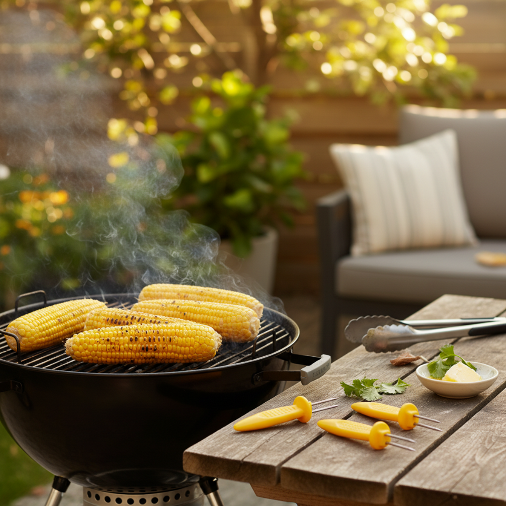 Cookinglife Grill Maiskolfholdere / Maisprikkere - RVS - 8 stk.