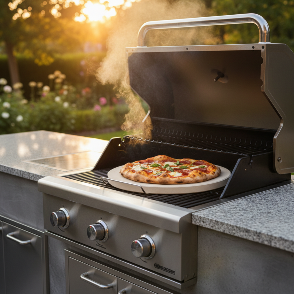 Cookinglife Grill Pizzasten med holder ø 38 cm