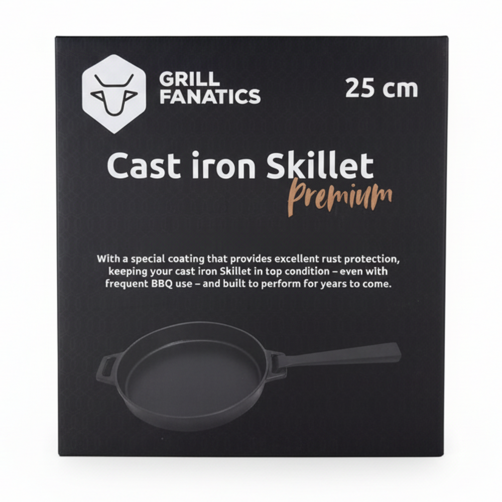 Cookinglife Grill Stegepande / Skillet Gussejern ø 25 cm - Aftageligt håndtag