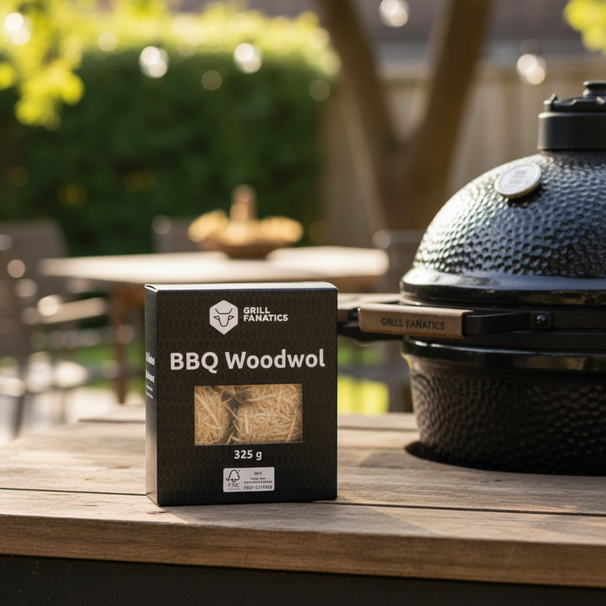 Cookinglife Grill Kulstarter Sæt - Kul 8kg (Hæggel/Eg), Kulkurv & Handsker