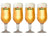 Grolsch Ølglas på Fod Classic - 250 ml - 4 stk.
