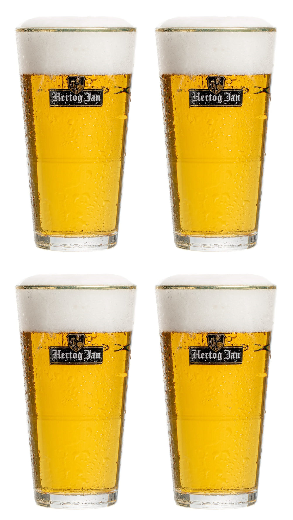 Hertog Jan Bierglazen vaasje 250 ml - 4 Stuks