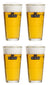 Hertog Jan Bierglazen vaasje 250 ml - 4 Stuks