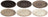 Cookinglife Morgenmadstallerkener / Desserttallerkener Delice Grå ø 19 cm - 6 stk.