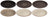 Cookinglife Dinerborden Delice Grå ø 26,5 cm - 6 styk