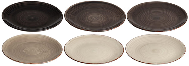 Cookinglife Dinerborden Delice Grå ø 26,5 cm - 6 styk