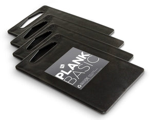 Inno Cuisinno Skærebrætter Basic - 25 x 15 cm - Sort - 4 stk.
