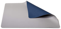 Cookinglife Placemats - Dobbelt så meget - Vegansk læder - Grå / Blå 46 x 33 cm - 6 Stykker