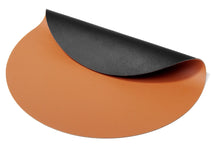 Cookinglife Placemats - Dobbelt så meget - Vegansk læder - Cognac / Sort ø 38 cm - 6 Stykker