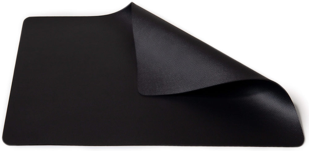 Cookinglife Placemats - Vegan læder - Sort - 46 x 33 cm - 6 stk.