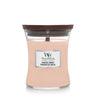 WoodWick Geurkaars Medium Coastal Sunset - 11 cm / ø 10 cm - Geurkaars i Glas - Houten Lont