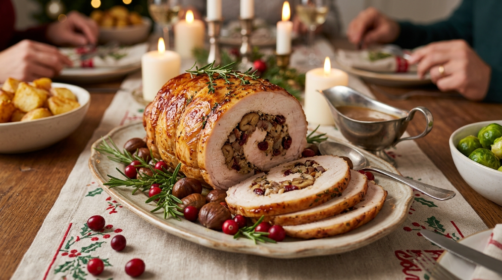 Juleretten, der holder alle samlet ved bordet