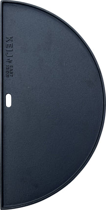 Keij Kamado Halve Maan Grillplade / Plancha Large - Emaljeret Gussejern - 2-sidet - 46.5 cm - til 21 tommer Kamadoer - Universel