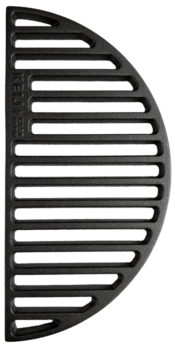 Keij Kamado Halve Maan Rooster Compact - Emaljeret Gussejern - 33 cm - til 15 tommer Kamadoer - Universel