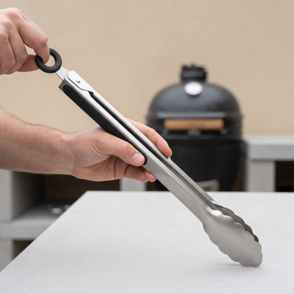 Keij Kamado BBQ-tang Easy Lock - Rustfrit stål - 35 cm