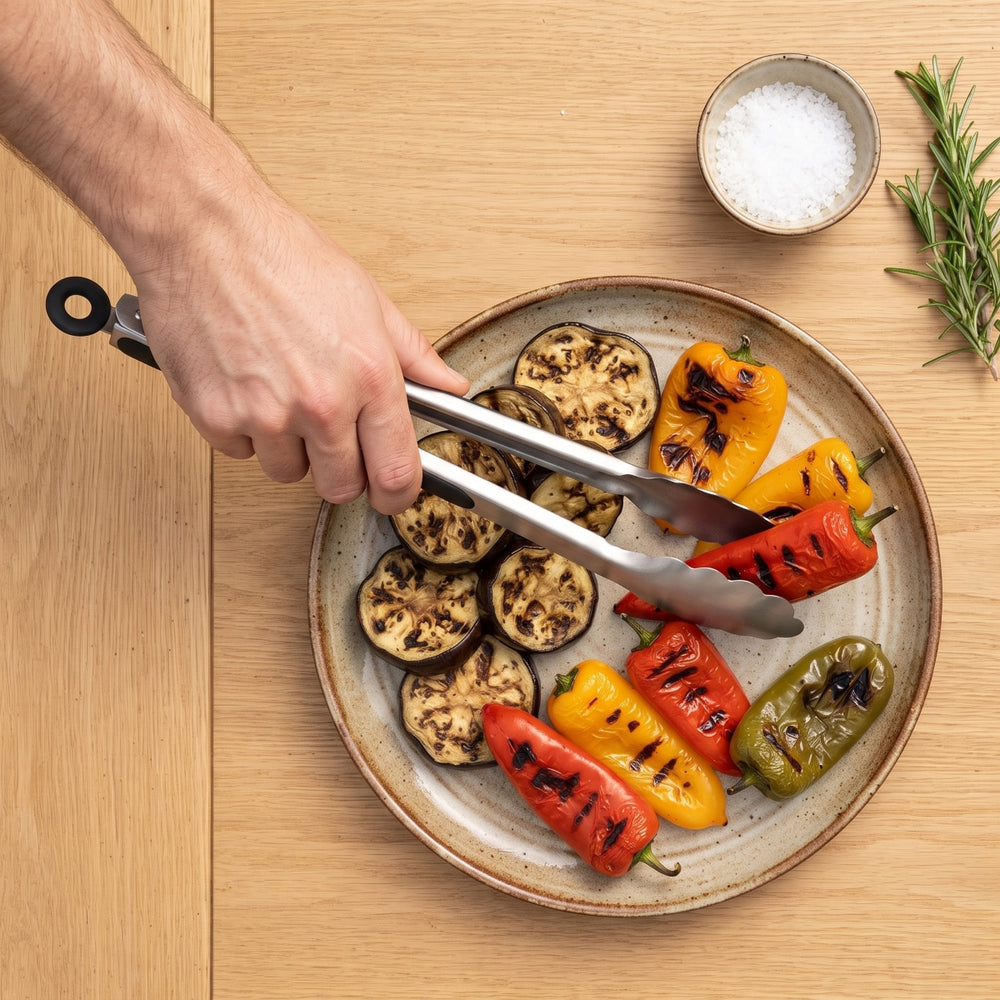 Keij Kamado BBQ-tang Easy Lock - Rustfrit stål - 35 cm