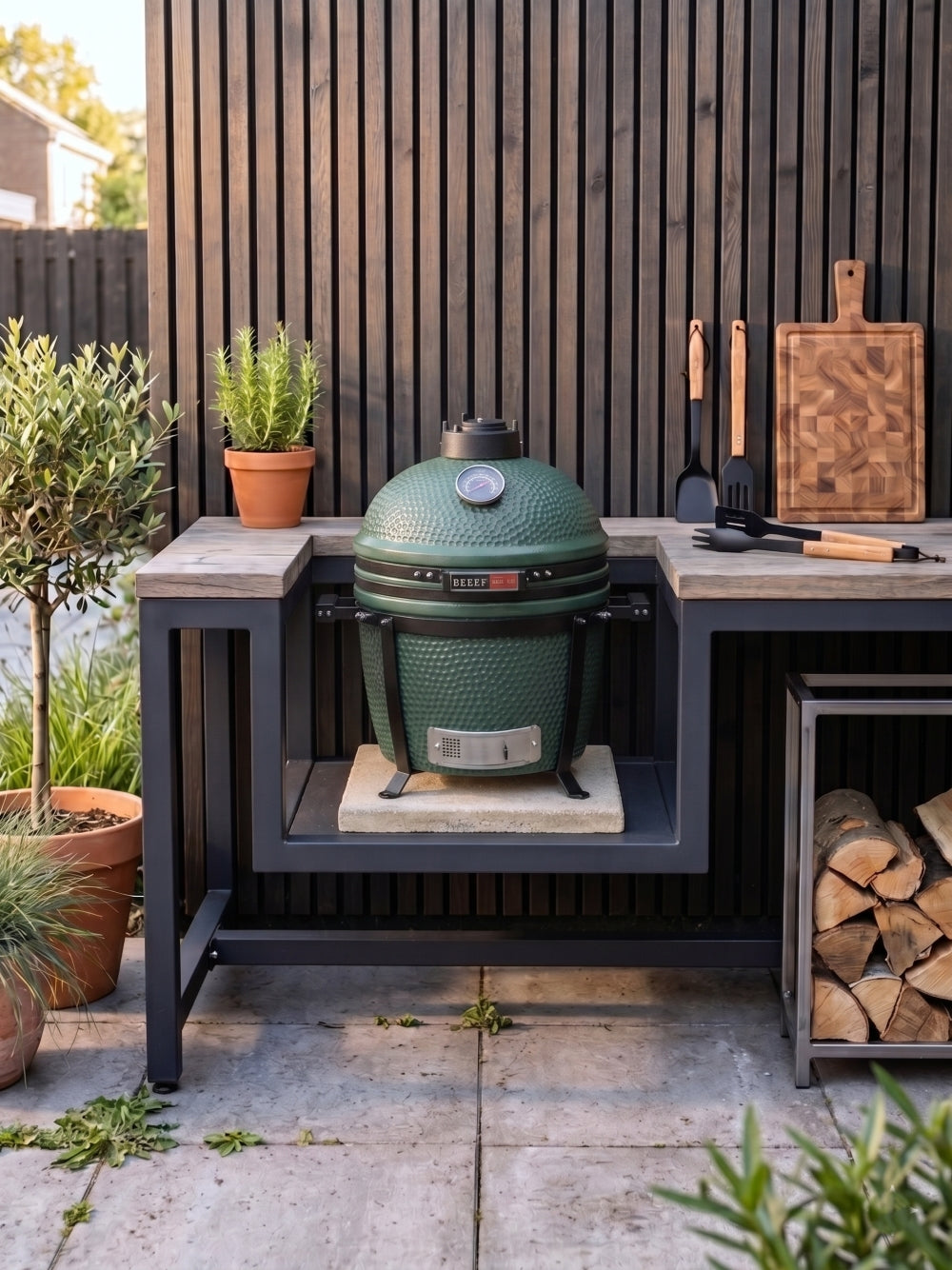 Keij Kamado BBQ Legend Compact Green - 15 inch