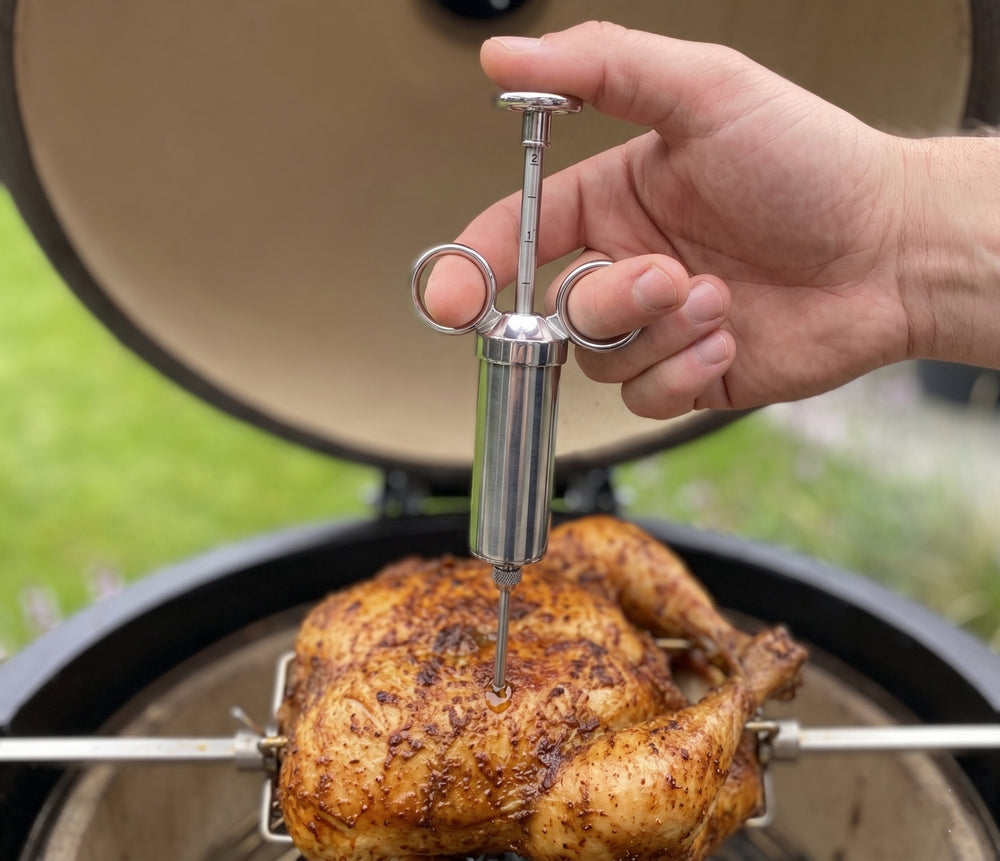 Keij Kamado Marinade Sprøjte / Kød Injektionssprøjte RVS
