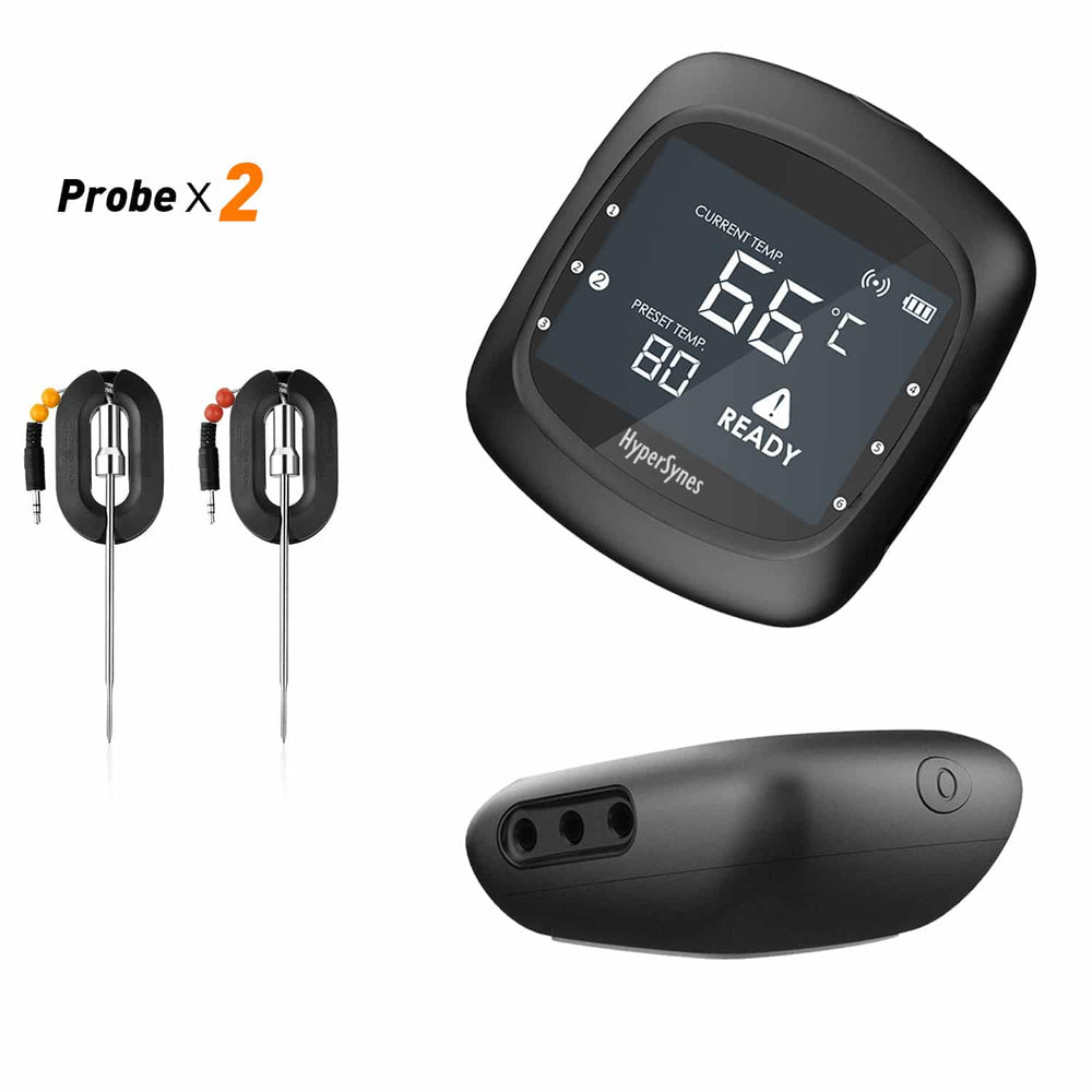 Keij Kamado BBQ Kødtermometer Bluetooth - 2 prober - 6 porte