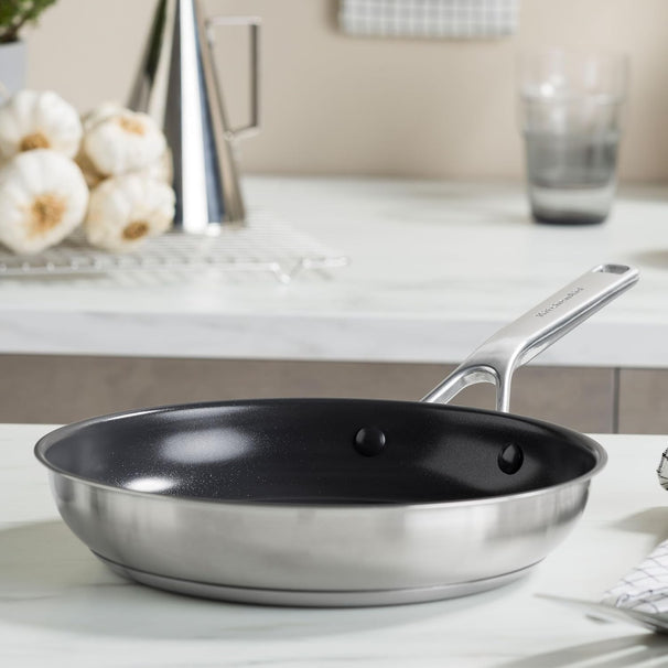 KitchenAid Stegepande Advanced Rustfrit Stål ø 28 cm - keramisk non-stick belægning