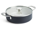 KitchenAid Sauterpande med låg Aluminium Mat Sort ø 24 cm / 3,1 Liter - keramisk non-stick belægning