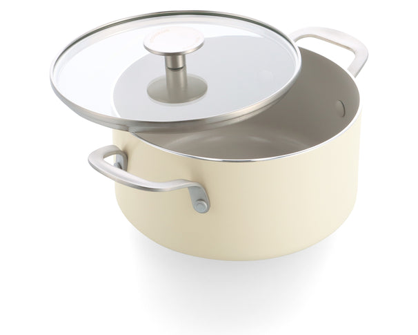 KitchenAid Gryde Aluminium Almond Cream ø 20 cm / 3,1 Liter - keramisk non-stick belægning