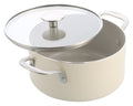 KitchenAid Kookpan Aluminium Almond Cream ø 24 cm / 4.9 Liter